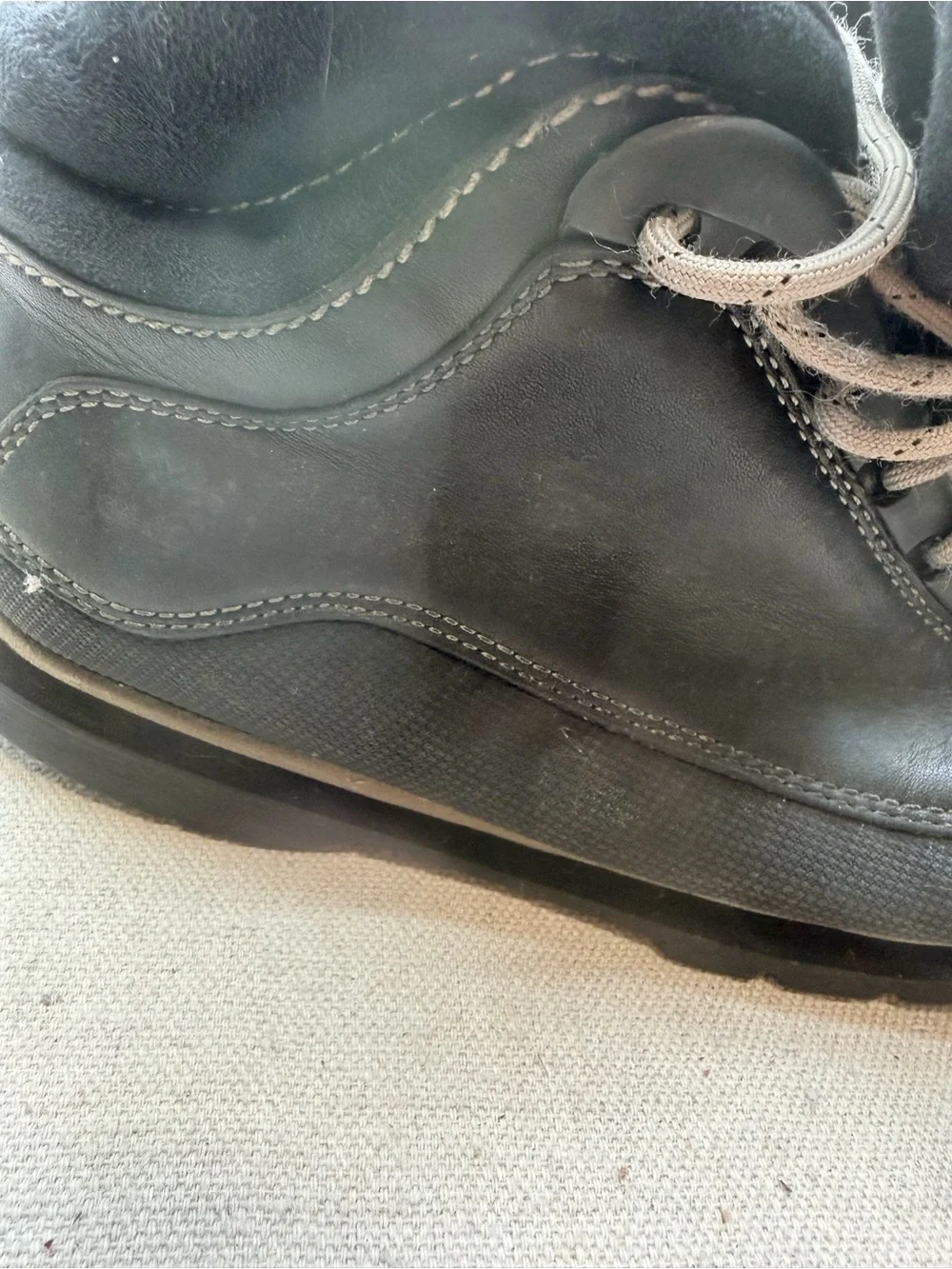 Timberland Black Leather Men's Lace-Up Boots